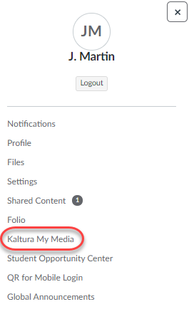 Kaltura My Media